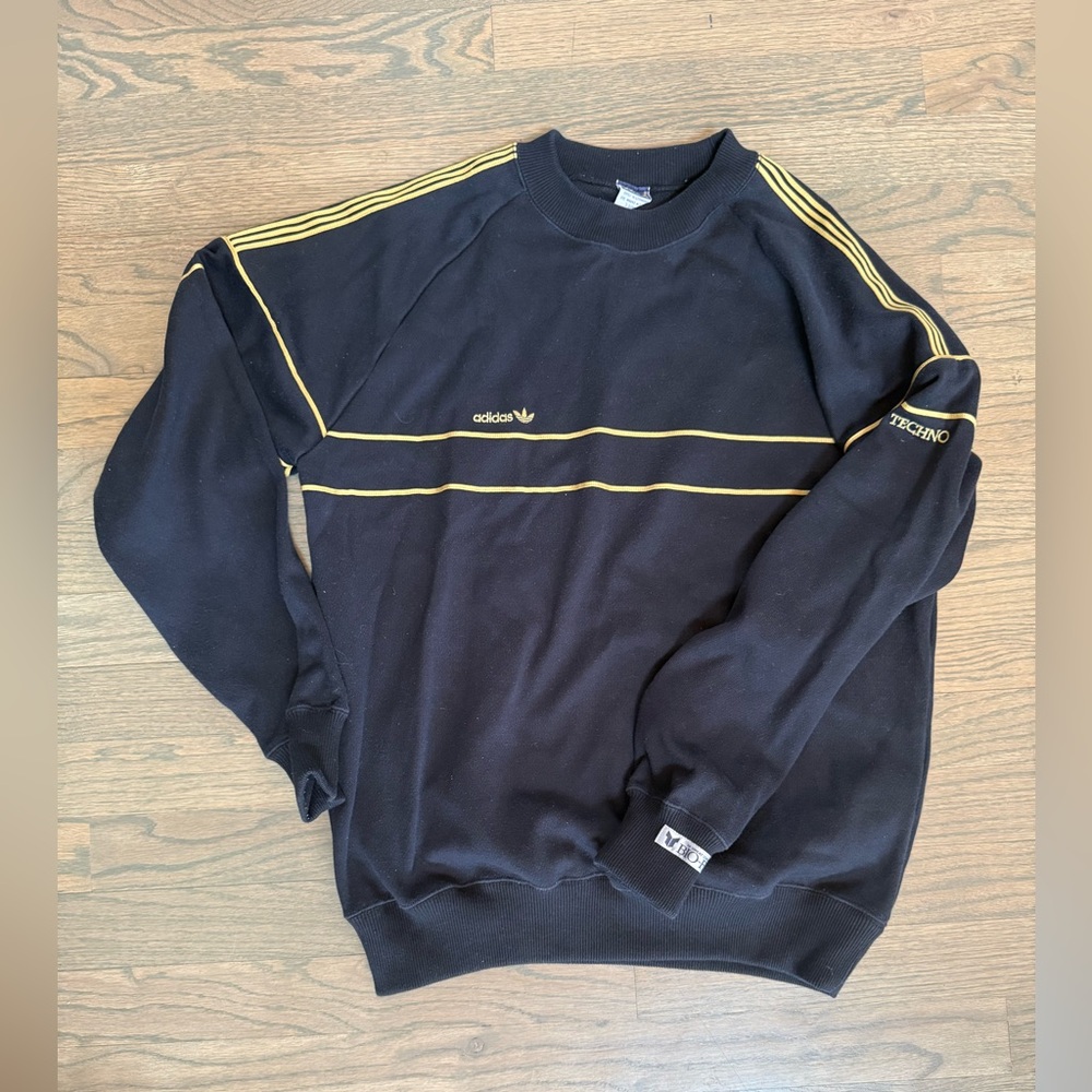 Vintage Adidas/W.Germany Techno embroidery logo sweatshirt